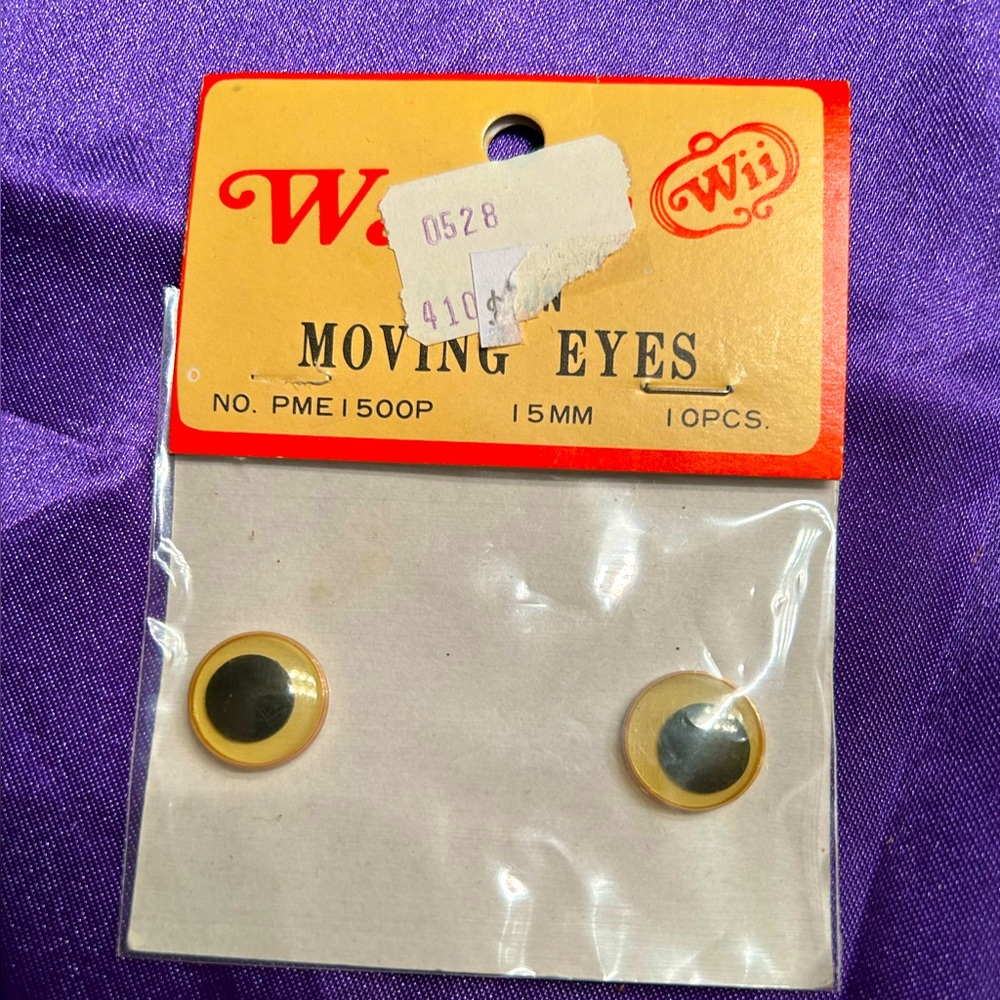 VTG 60s Craft Googly Eyes NWT. By Wang’s International. Unique find!!!